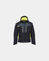 Softshell jas om te personaliseren - Zwart-Hemelsblauw