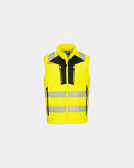Softshell bodywarmer hi-vis segmentele om te personaliseren - Geel-Zwart