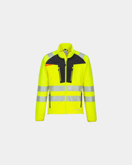 Onderlaag met rits HiVis ademend om te personaliseren - Geel-Zwart