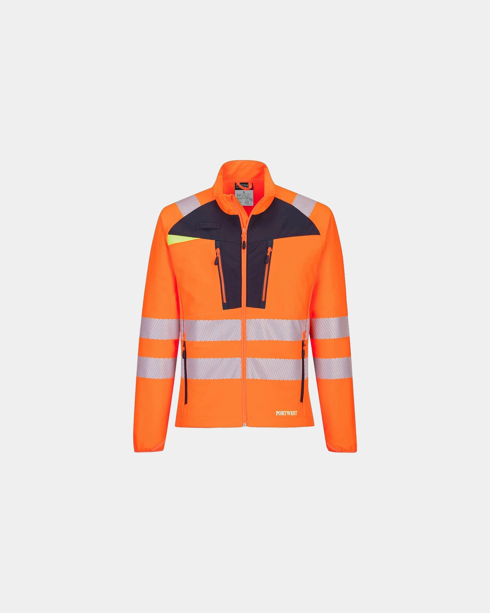 Onderlaag met rits HiVis ademend om te personaliseren - Oranje