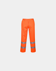 Hi-Vis broek polycotton reflecterend om te personaliseren - Oranje