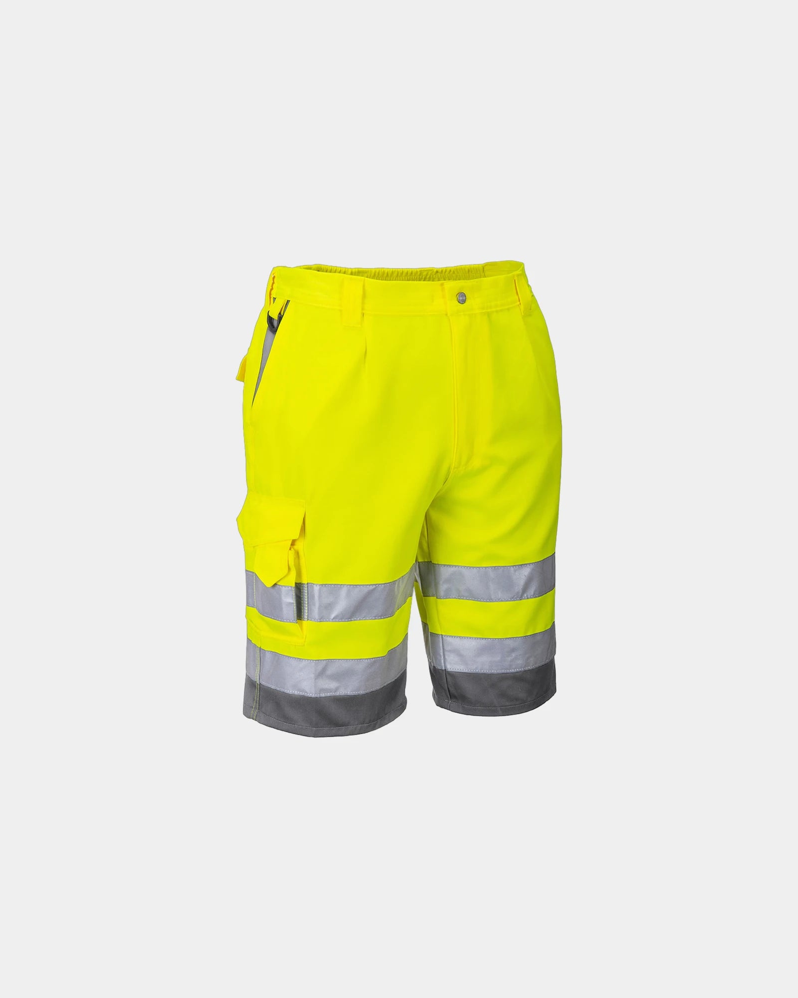 Bermuda HiVis polycoton om te personaliseren - Geel-Groen