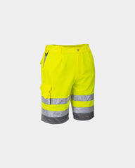 Bermuda HiVis polycoton om te personaliseren - Geel-Groen