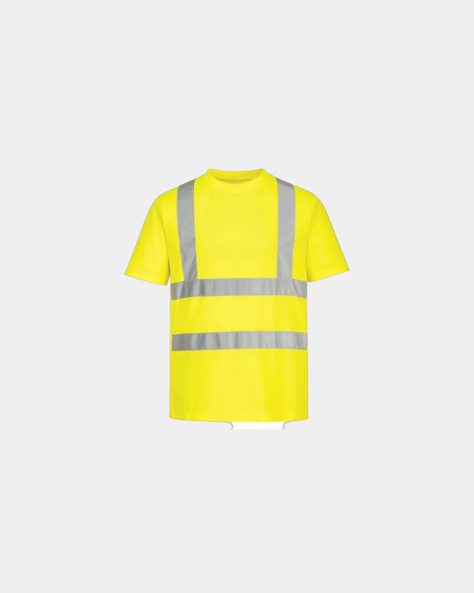 T-shirt hi-vis gerecycled polyester om te personaliseren - Geel