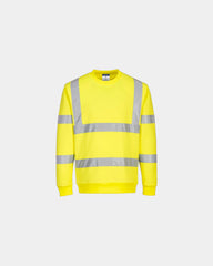 Sweater hoge zichtbaarheid polyester om te personaliseren - Geel