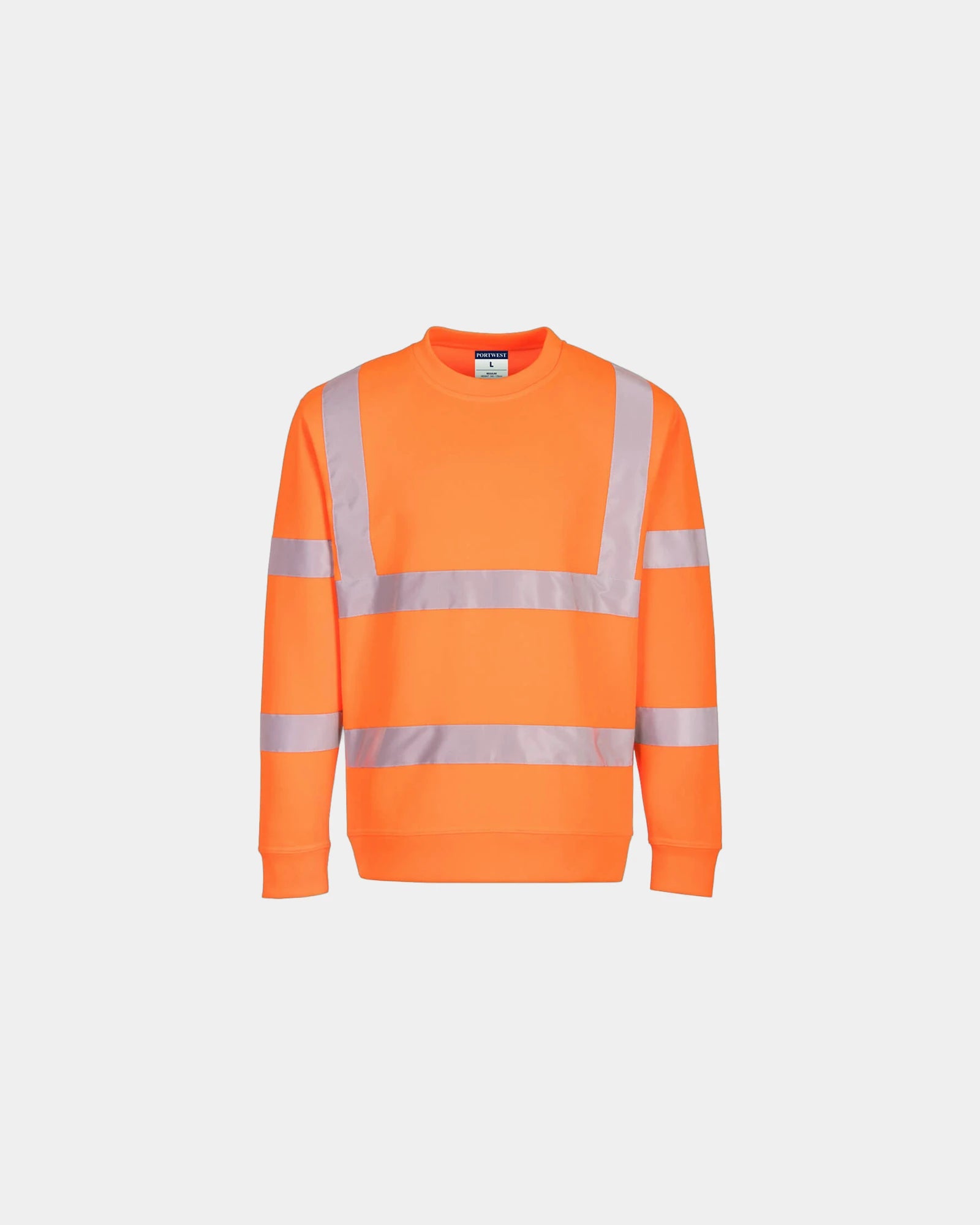 Sweater hoge zichtbaarheid polyester om te personaliseren - Oranje