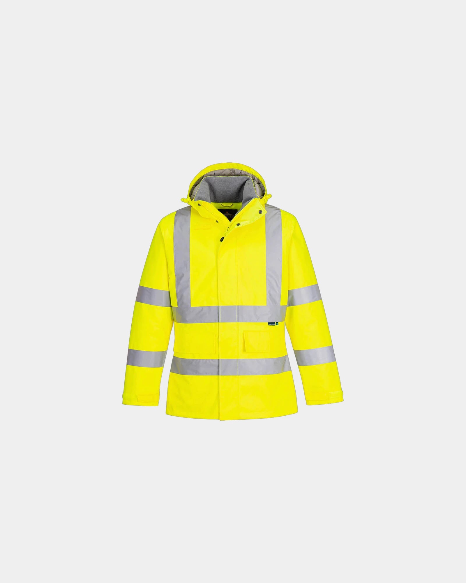 Winterparka hoge zichtbaarheid om te personaliseren - Geel