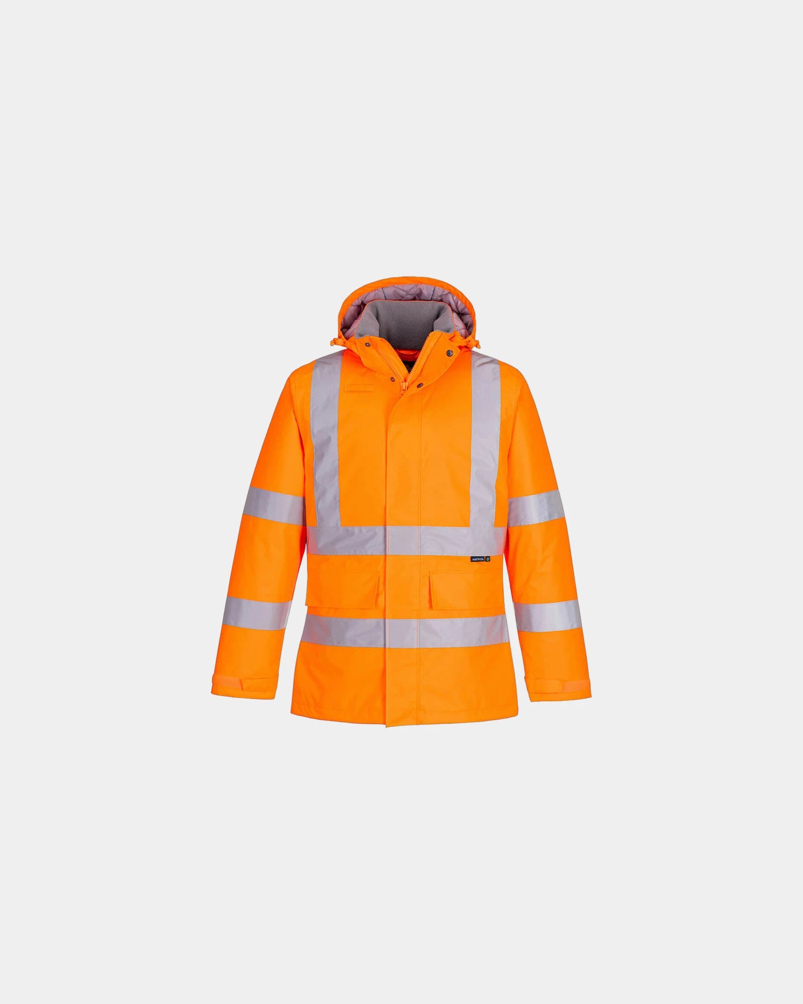 Winterparka hoge zichtbaarheid om te personaliseren - Oranje