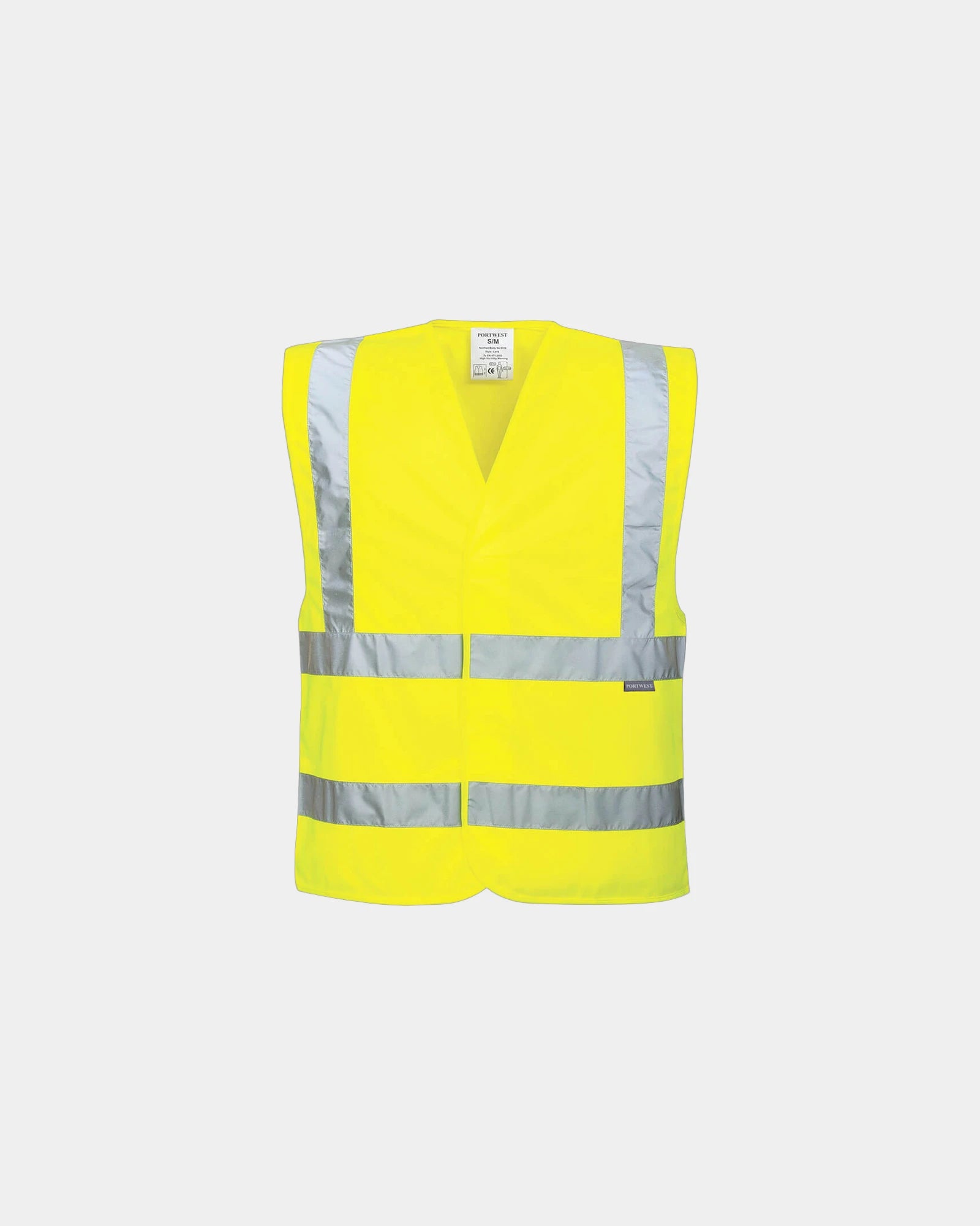 Veiligheidsvest gerecycled polyester om te personaliseren - Geel