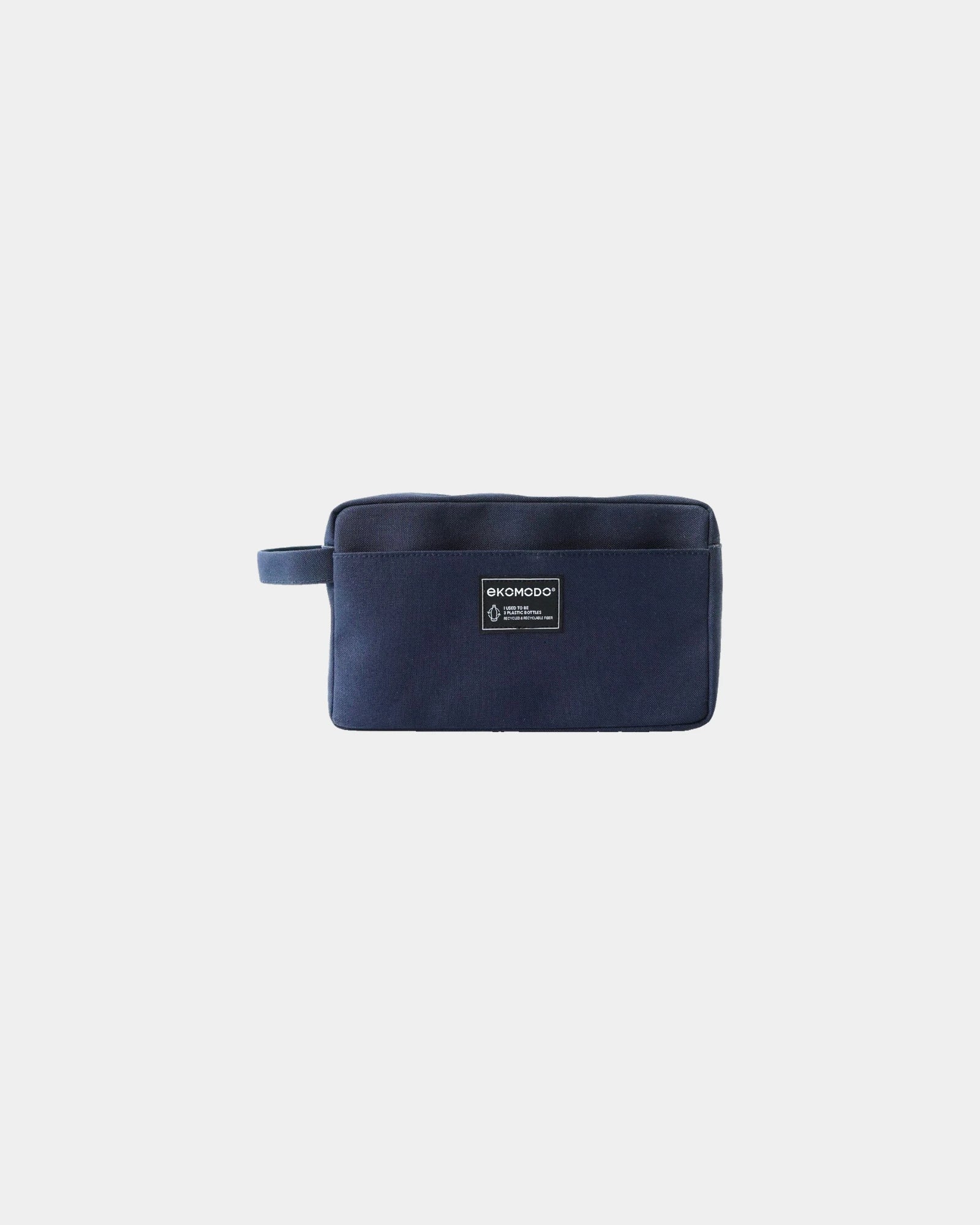 Toilettas gerecycled PET Ekomodo Apain om te personaliseren - Navy