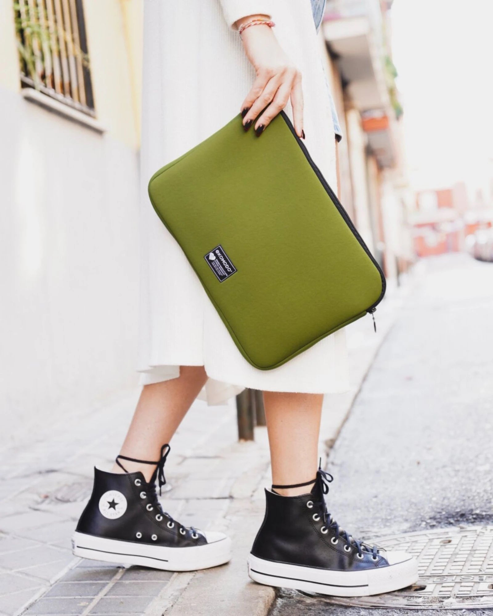 Laptophoes gerecycled polyamide Apar om te personaliseren