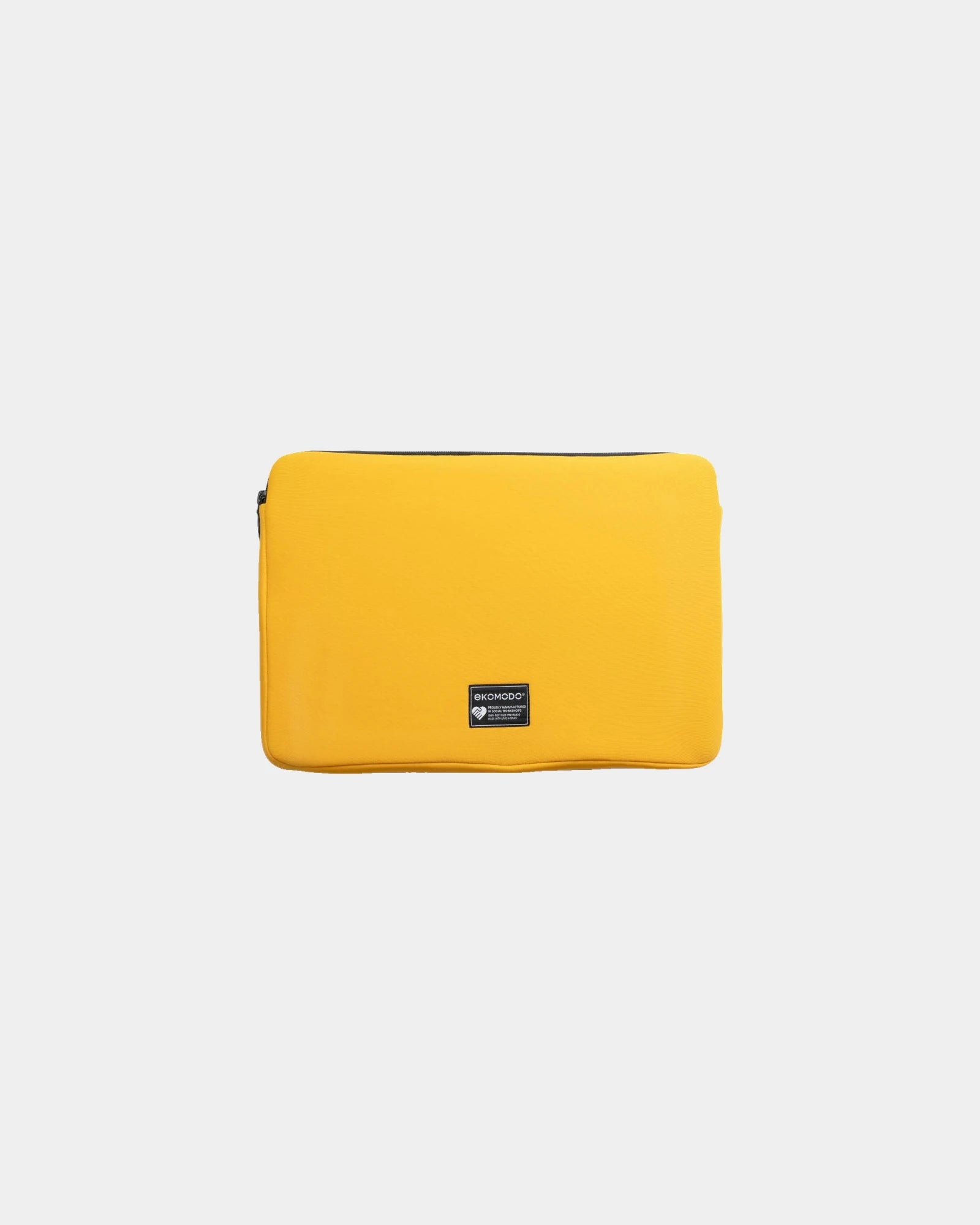 Laptophoes gerecycled polyamide Apar om te personaliseren - Geel