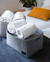 Opbergmand gerecycled PET Ekomodo Jaso om te personaliseren