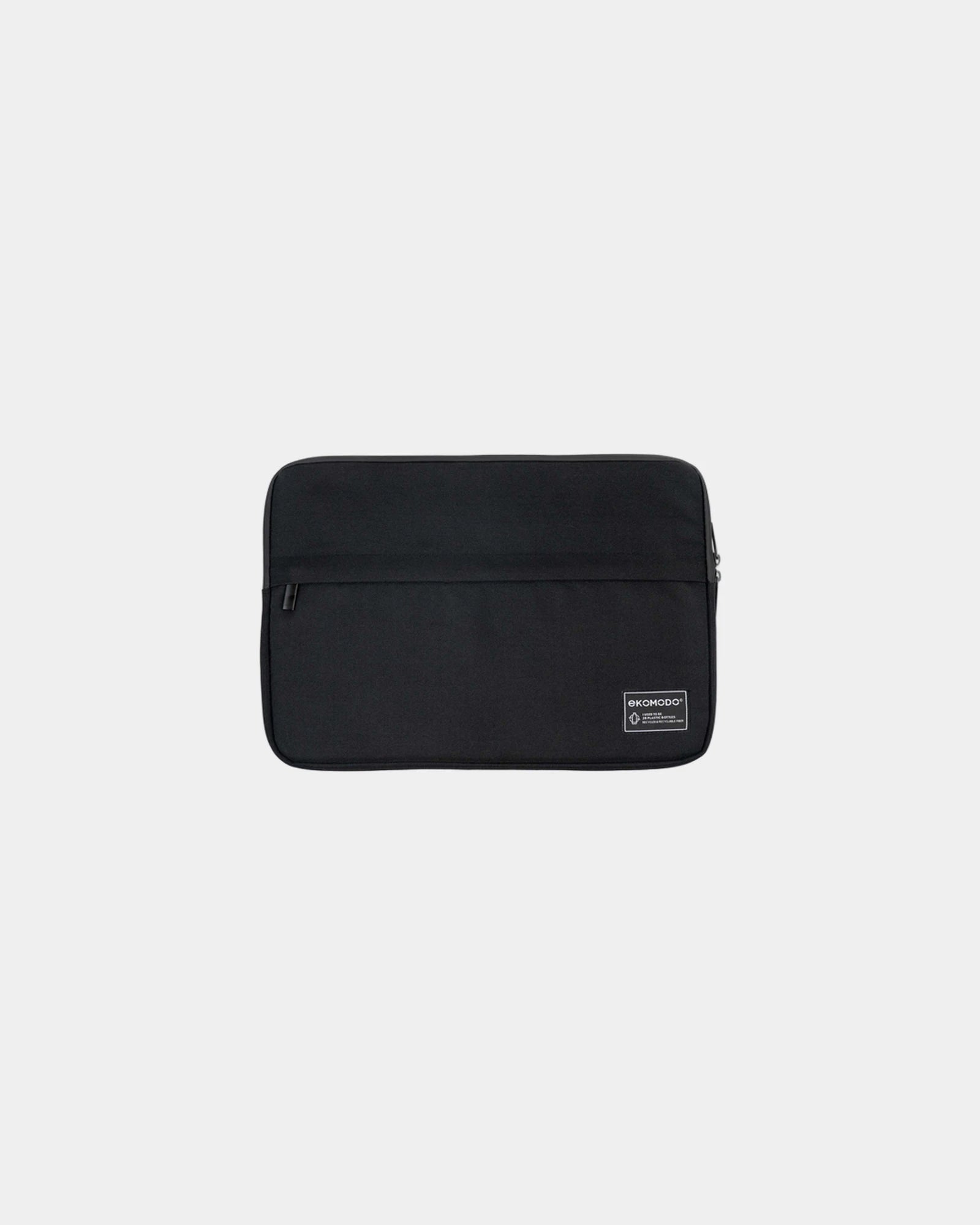 Laptophoes gerecycled polyester 13" om te personaliseren - Zwart