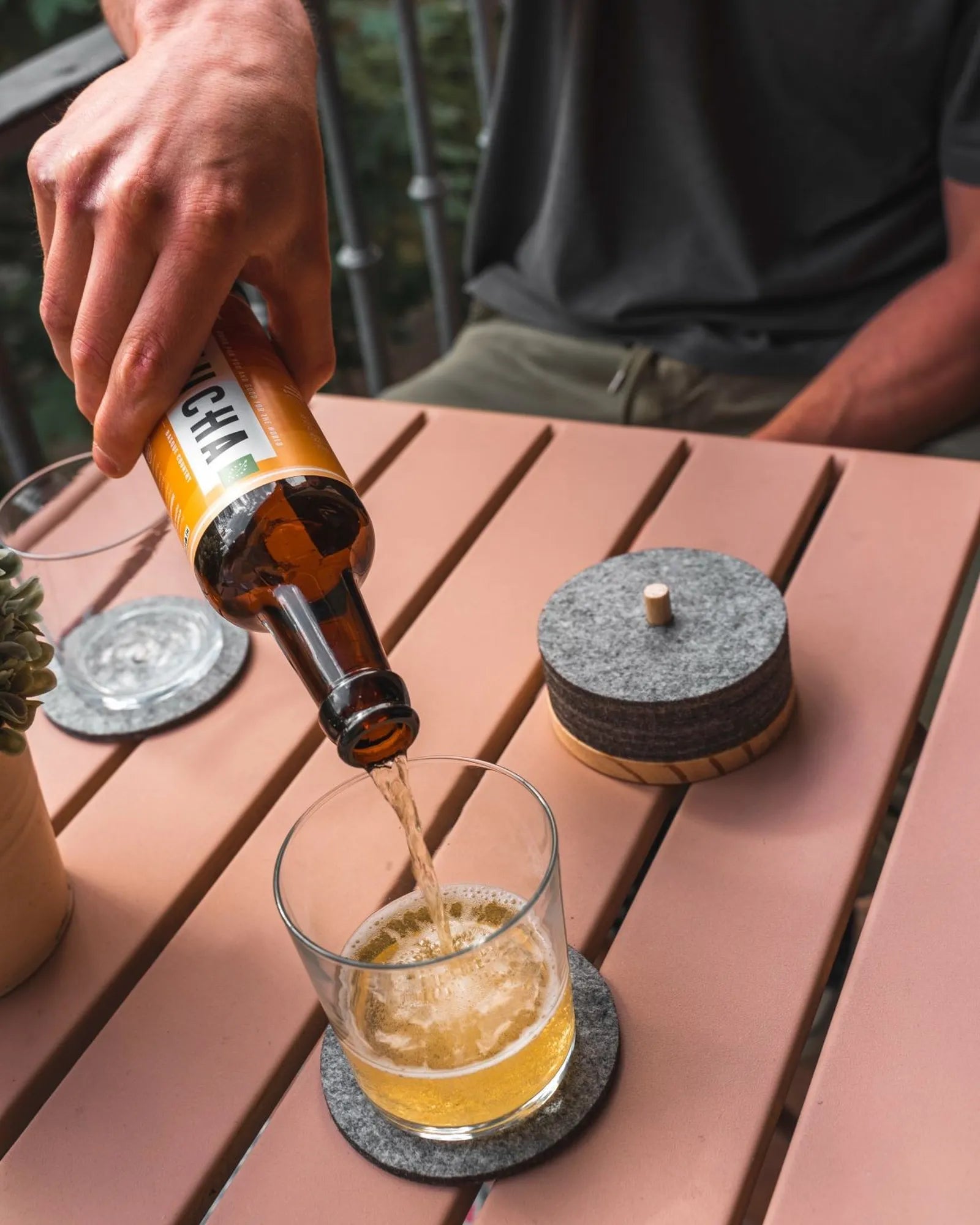 Onderzetters gerecycled vilt Tanta om te personaliseren