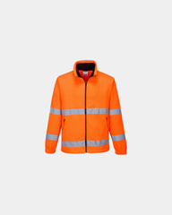 Fleecevest hi-vis anti-pluis 250 g/m² om te personaliseren - Oranje