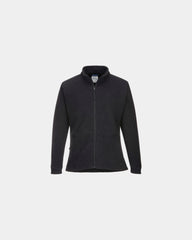 Fleecejack dames anti-pluis 280g/m² om te personaliseren - Zwart-Hemelsblauw