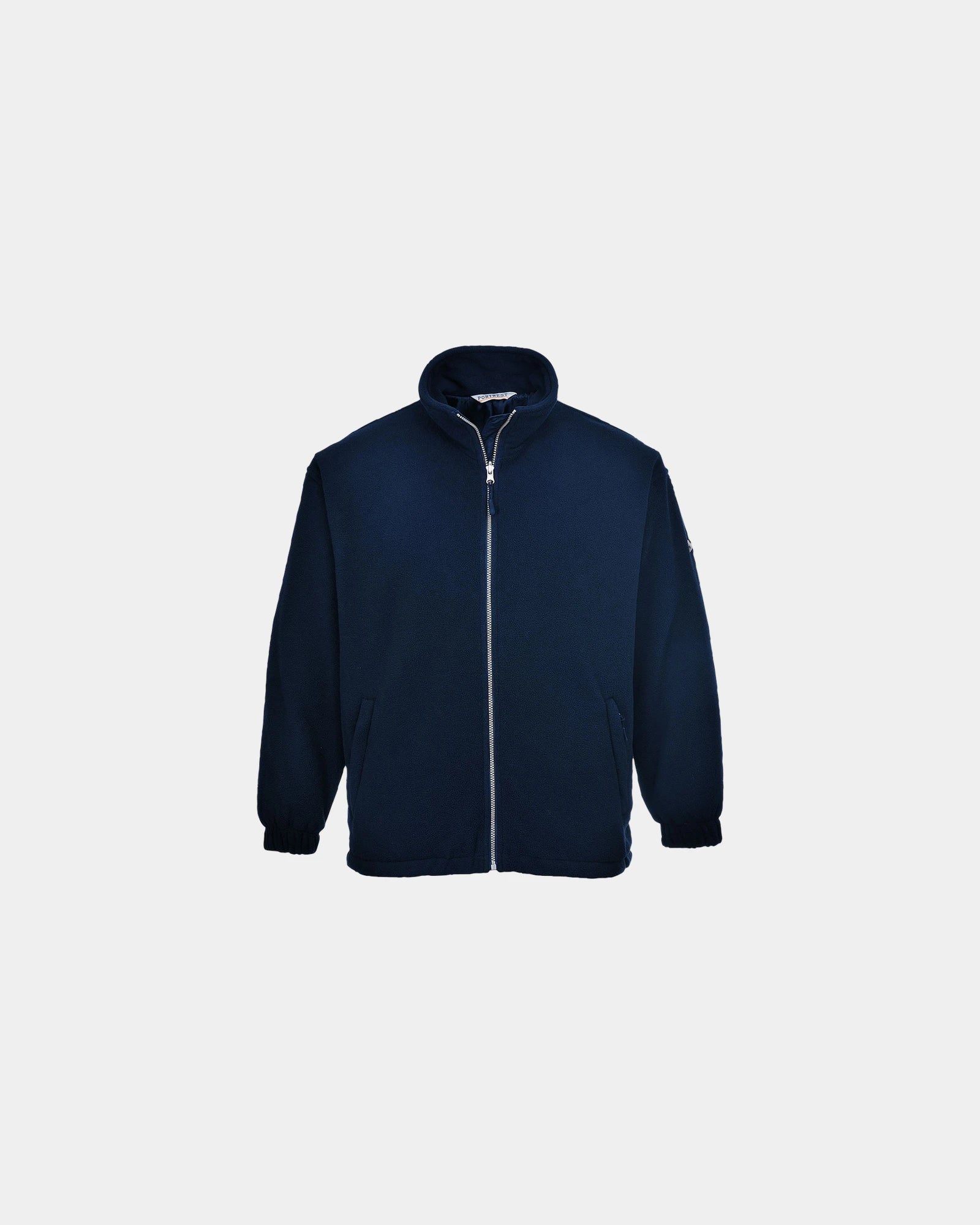 Windbestendige fleecejas anti-pluis om te personaliseren - Marineblauw
