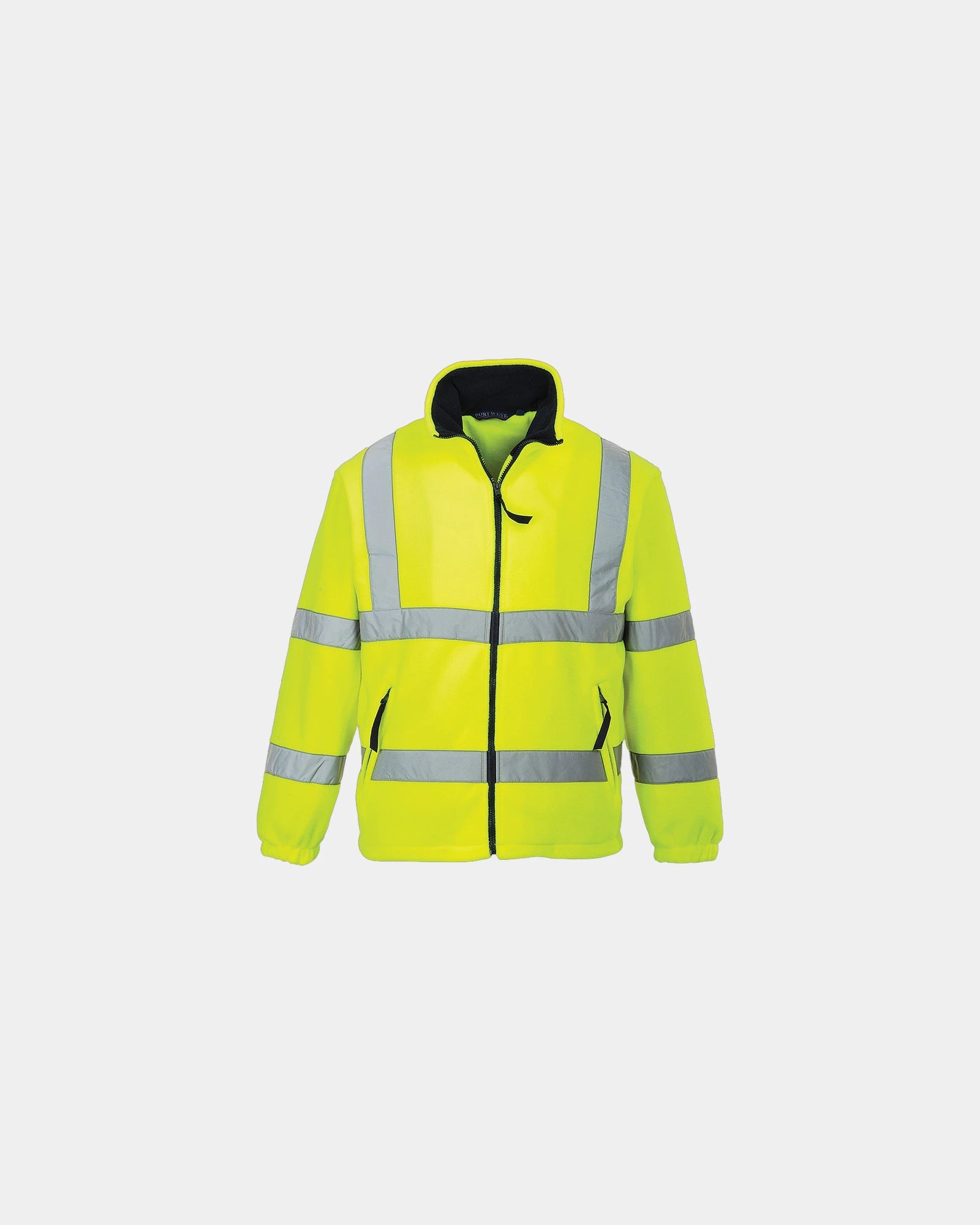 Fleecejack HiVis gevoerd 300 g/m² om te personaliseren - Geel