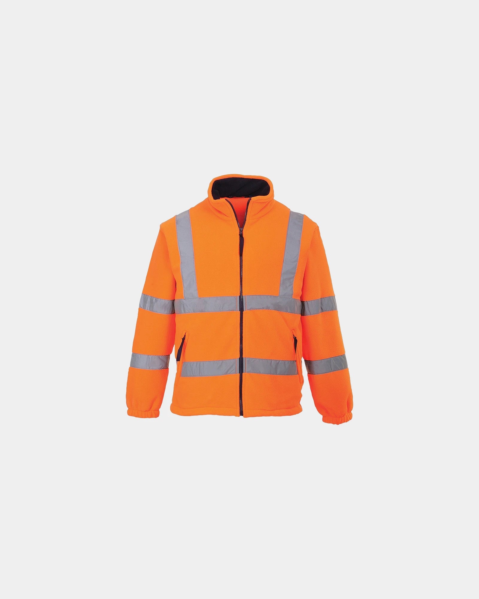 Fleecejack HiVis gevoerd 300 g/m² om te personaliseren - Oranje