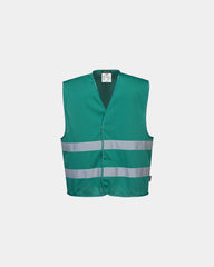 Reflecterend gilet Iona MeshAir om te personaliseren - Donkergroen
