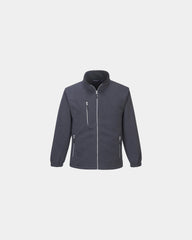 Fleecejack tweekleurig 410g/m² om te personaliseren - Grijs