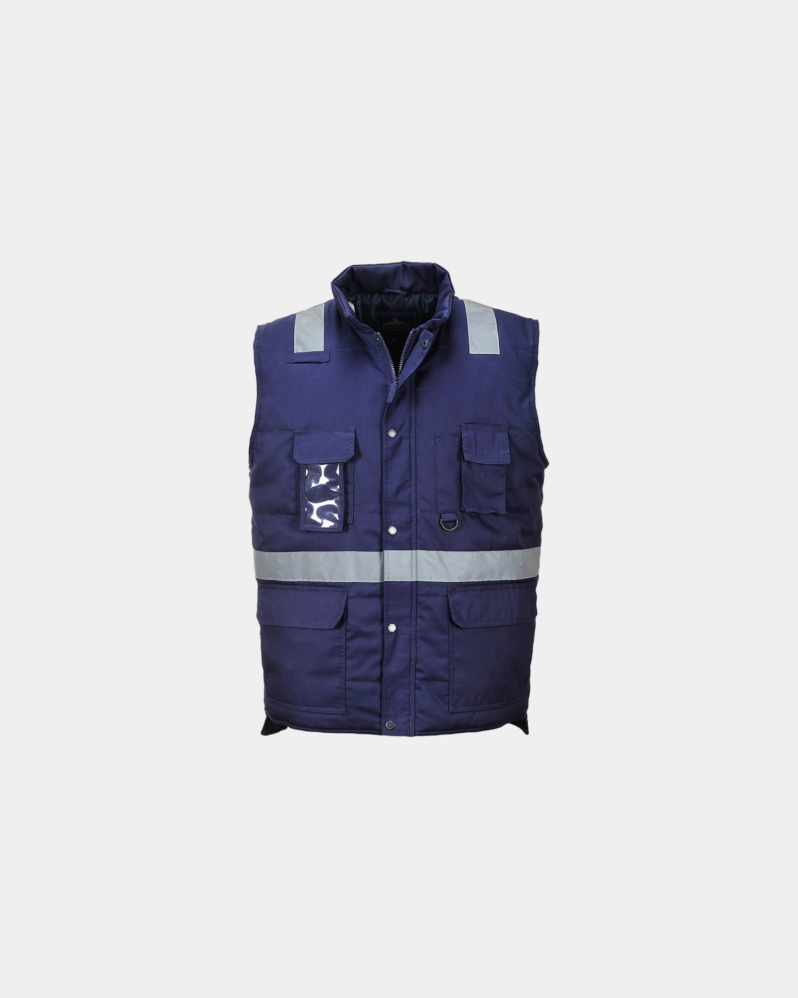 Bodywarmer Iona met opbergzakken om te personaliseren - Marineblauw