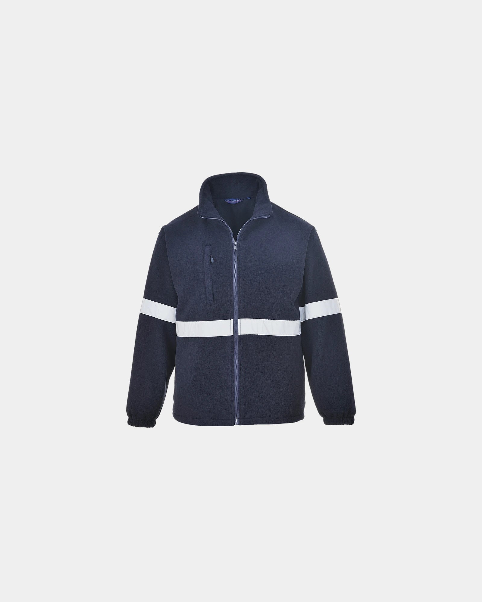 Fleecevest 400 g/m² anti-pluis Iona om te personaliseren - Marineblauw