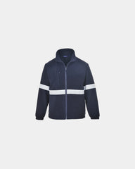 Fleecevest 400 g/m² anti-pluis Iona om te personaliseren - Marineblauw