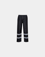 Regenbroek polyester PVC verstelbare om te personaliseren - Zwart-Hemelsblauw
