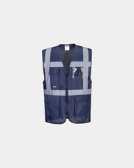 Executive gilet polyester om te personaliseren - Marineblauw