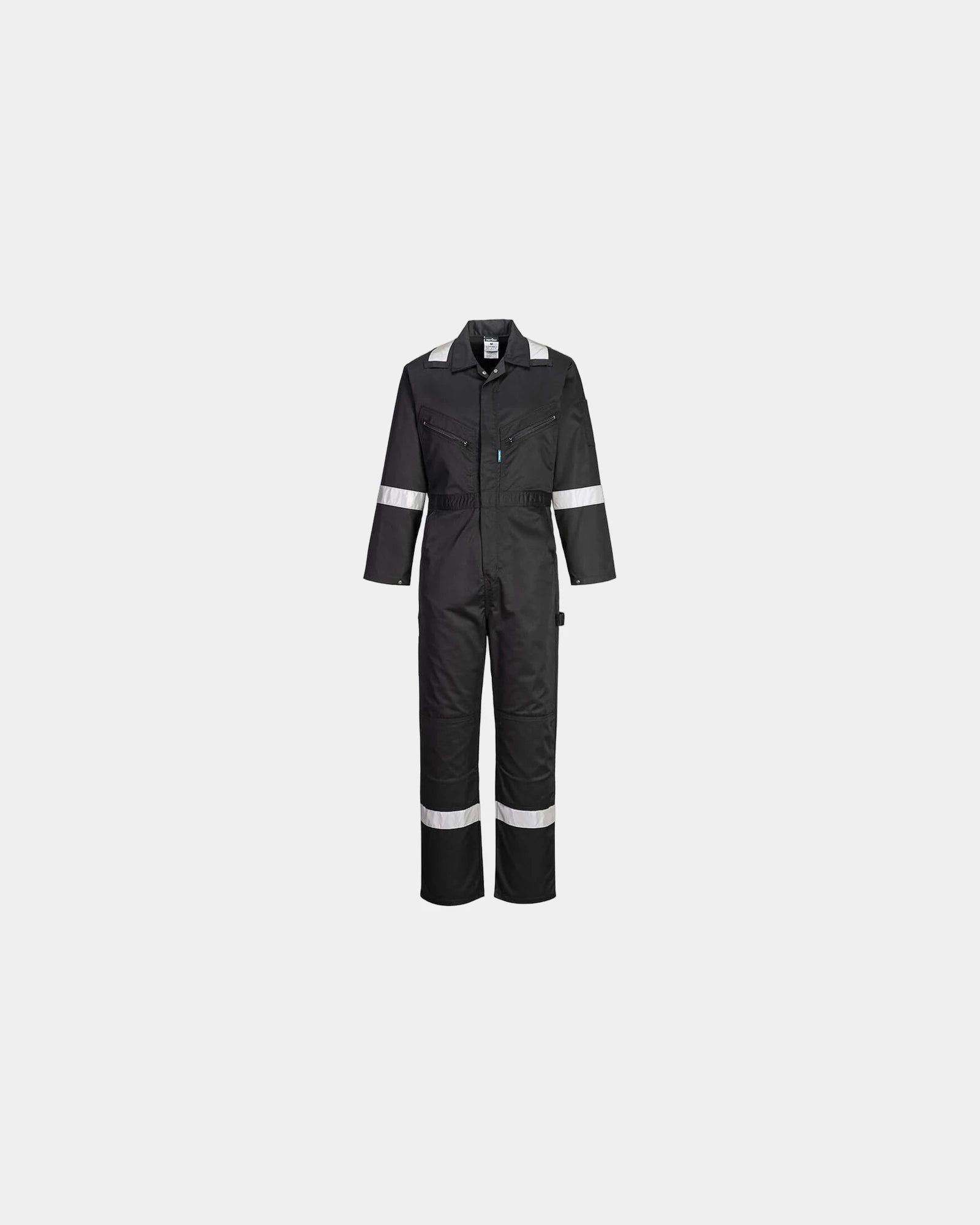 Overall reflecterend Iona polycotton om te personaliseren - Zwart-Hemelsblauw