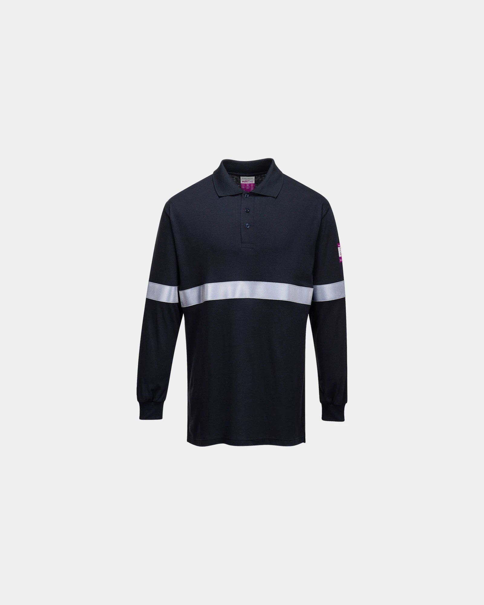 Polo antistatisch vlamvertragend om te personaliseren - Marineblauw