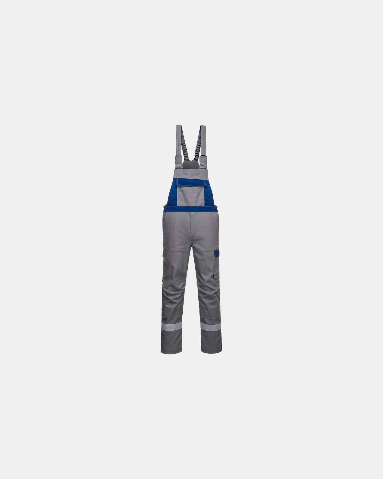 Broek met bretels multinorm om te personaliseren - Grijs