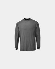 T-shirt lange mouwen vlamvertragend om te personaliseren - Grijs