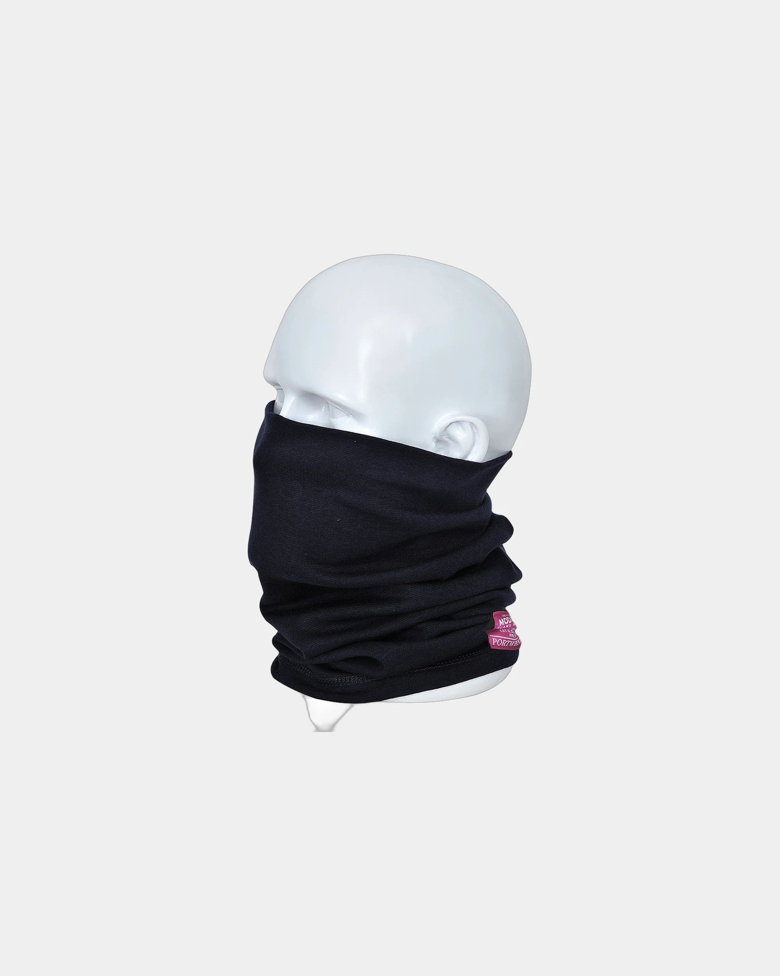 Nekwarmer vlamvertragend katoen om te personaliseren - Marineblauw