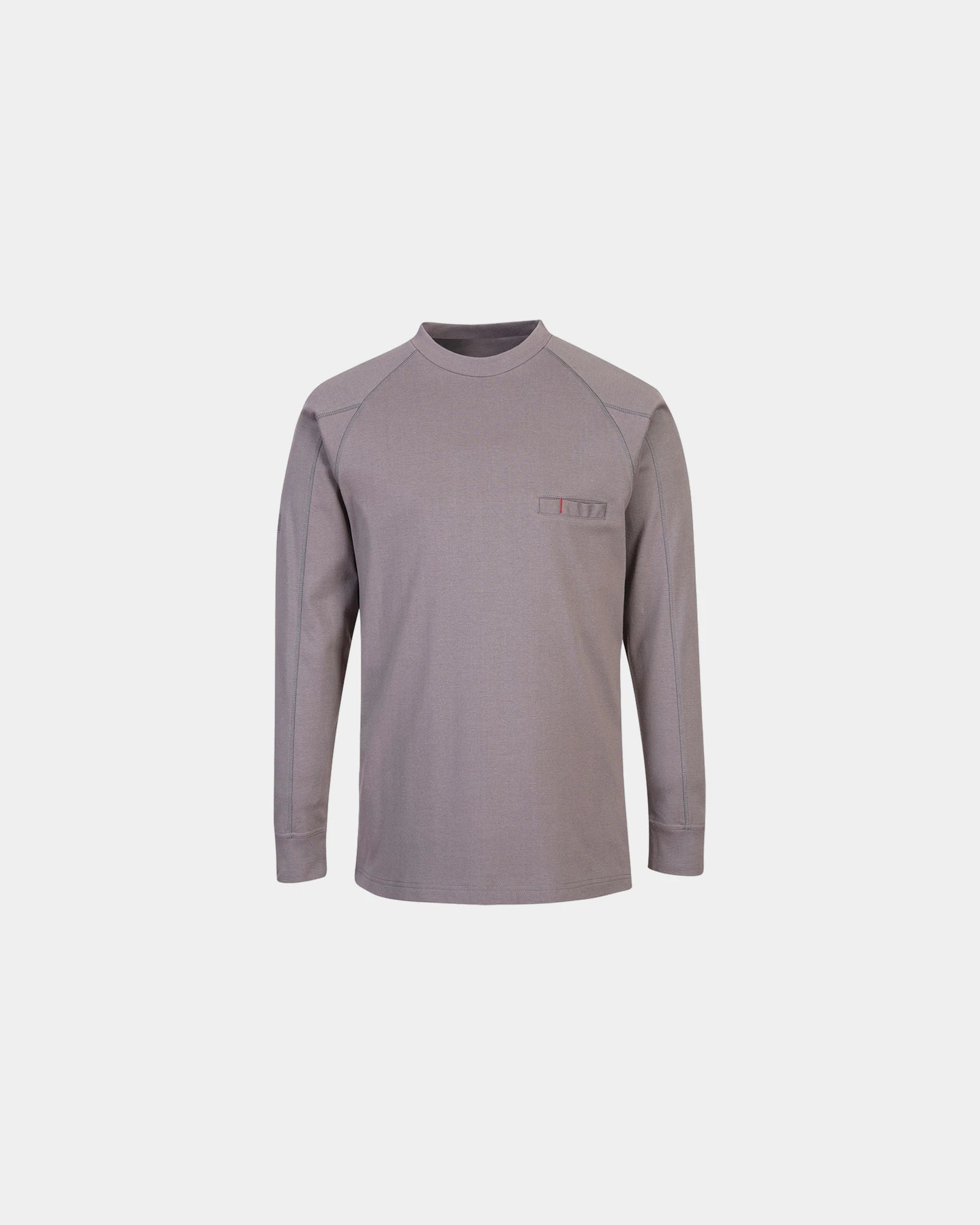 Sweater antistatisch ademend borstzak om te personaliseren - Grijs