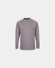 Sweater antistatisch ademend borstzak om te personaliseren - Grijs
