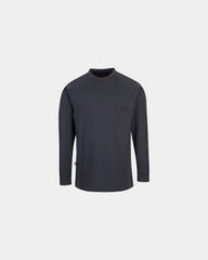 Sweater antistatisch ademend borstzak om te personaliseren - Marineblauw