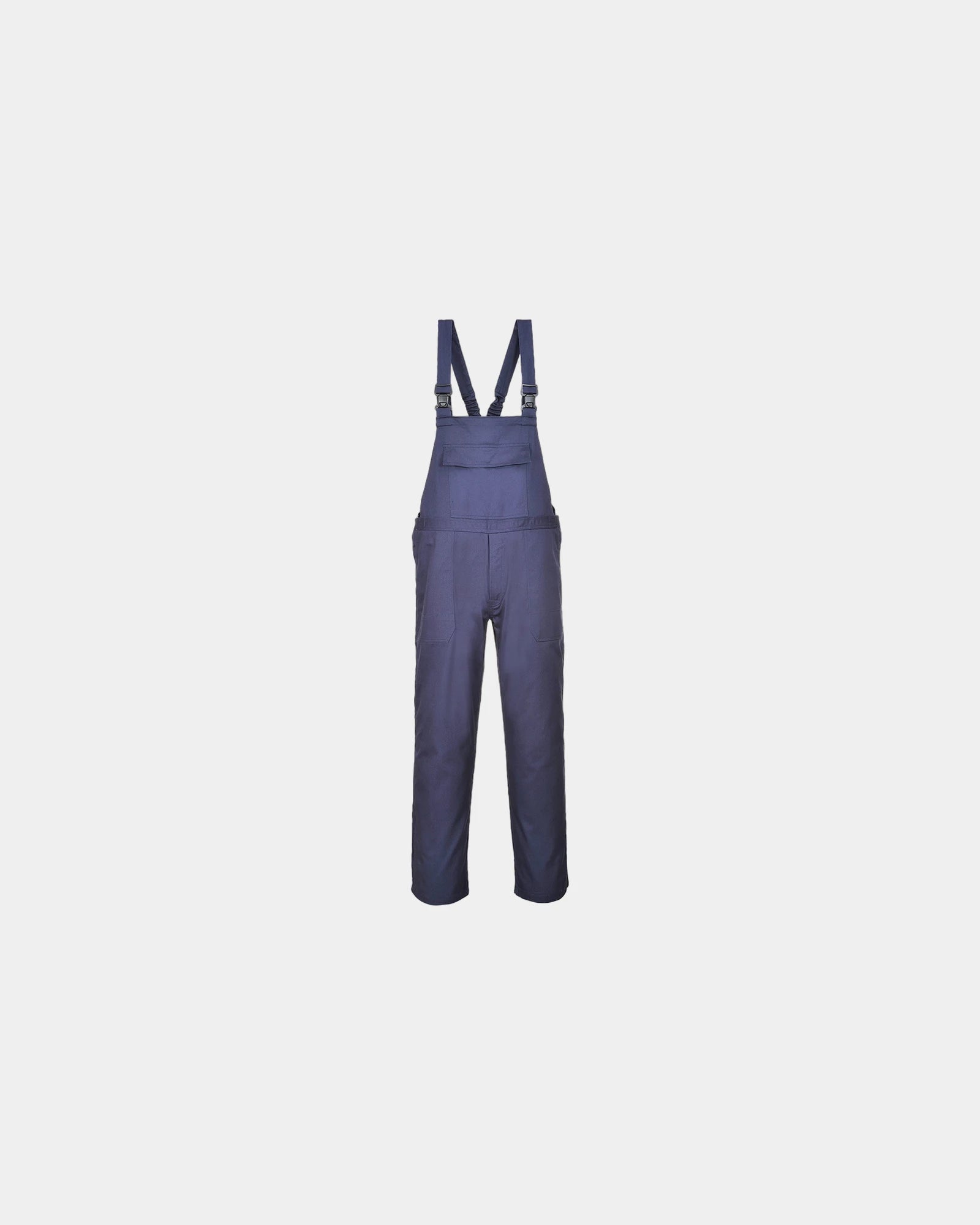 Bretelbroek Bizflame Pro vlamvertragend om te personaliseren - Marineblauw