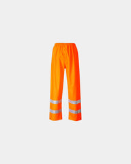 Regenbroek waterdicht HiVis om te personaliseren - Oranje