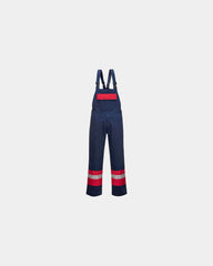 Werkoverall met bretels vlamvertragend om te personaliseren - Marineblauw