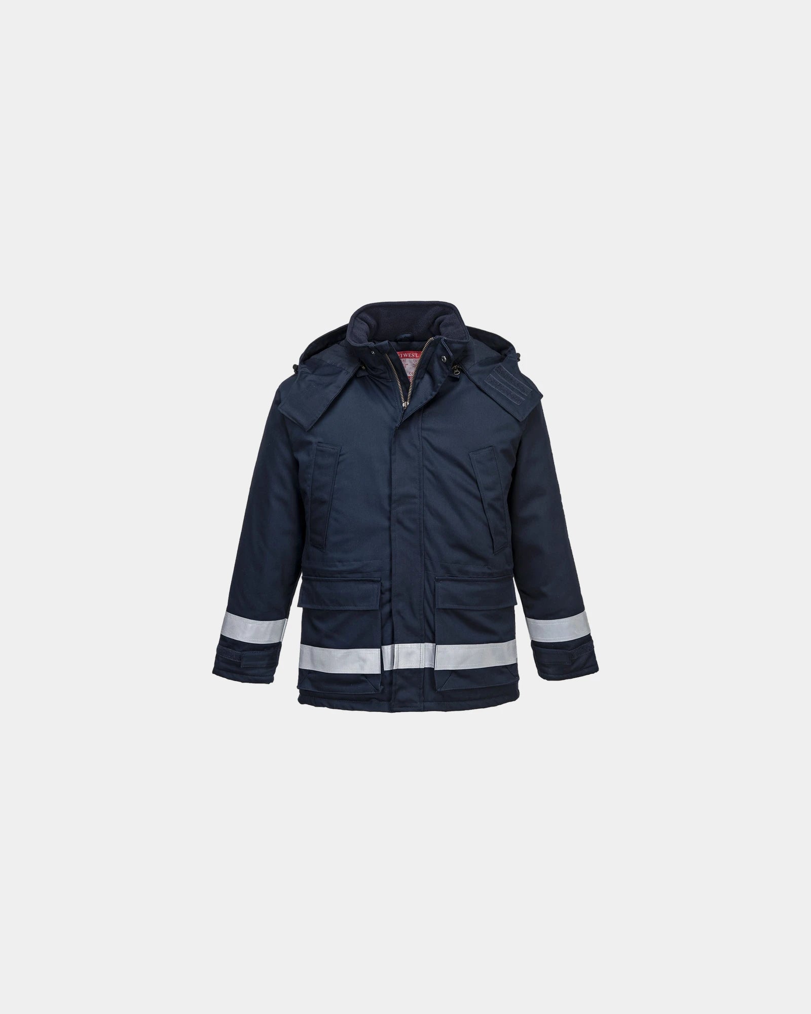 Parka winter vlamvertragend om te personaliseren - Marineblauw