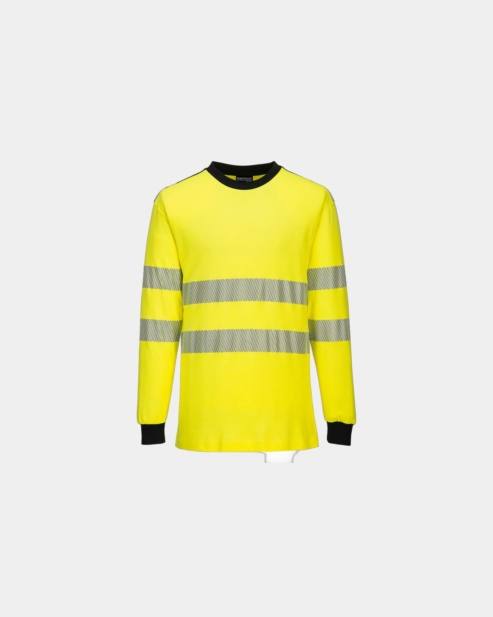 T-shirt hi-vis vlamvertragend om te personaliseren - Geel-Zwart
