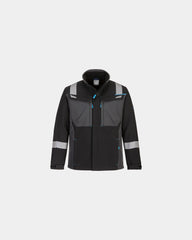 Softshell jas WX3 vlamvertragend om te personaliseren - Zwart-Hemelsblauw
