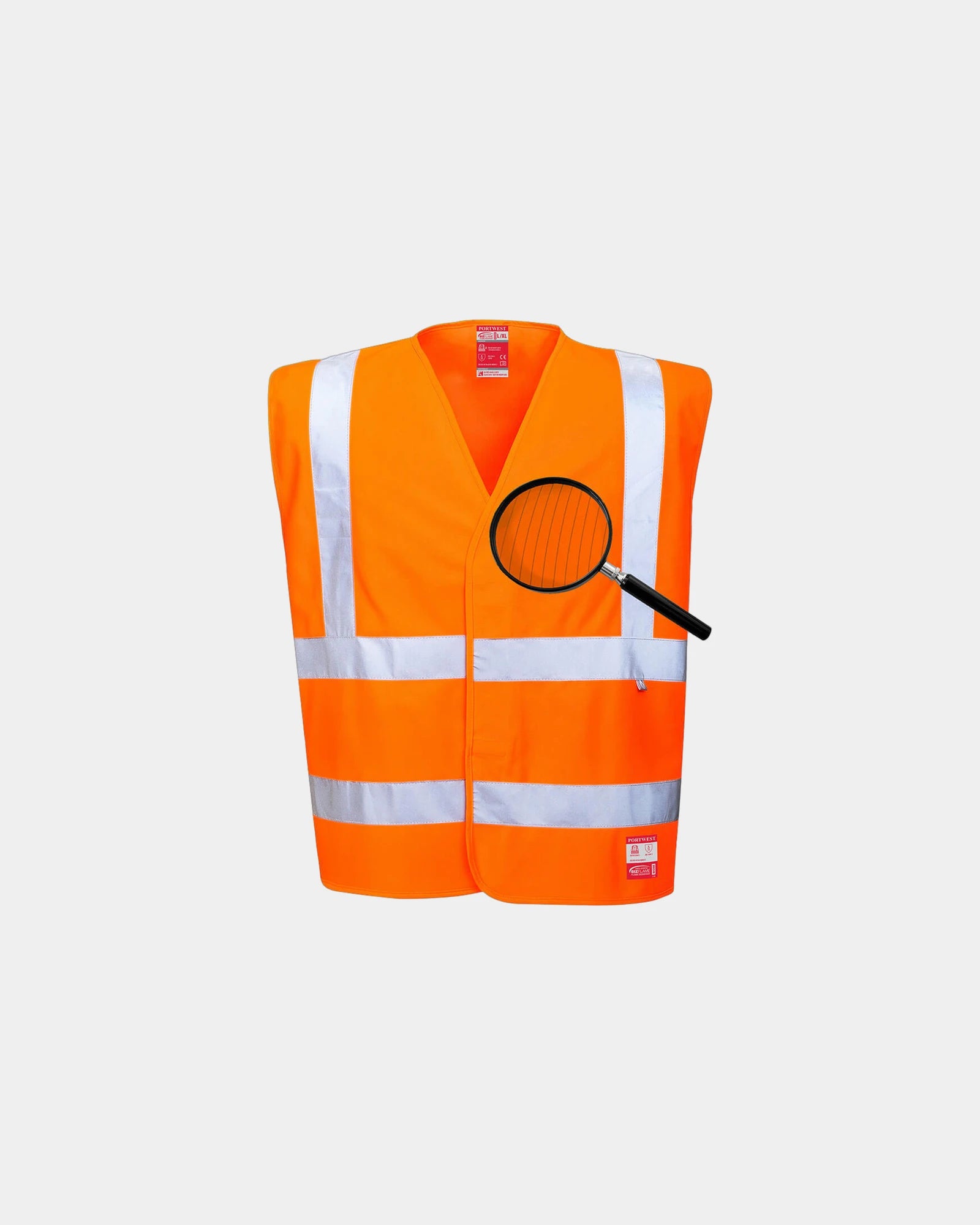 Veiligheidsvest antistatisch om te personaliseren - Oranje