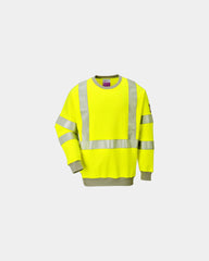 Sweater hoge zichtbaarheid polyester om te personaliseren - Geel