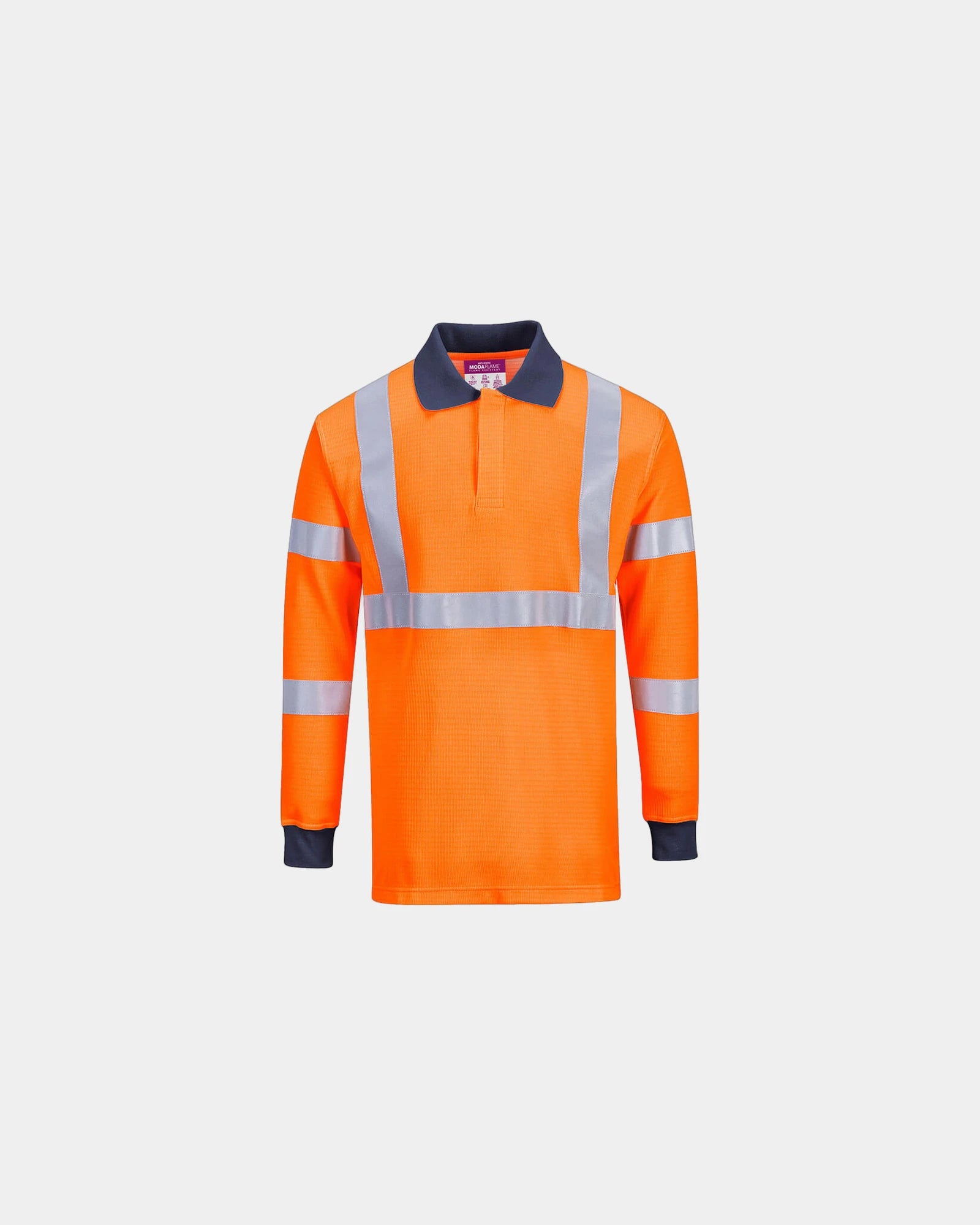 Vlamvertragende polo om te personaliseren - Oranje