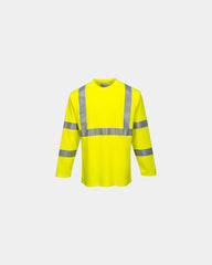 T-shirt lange mouwen vlamvertragend om te personaliseren - Geel