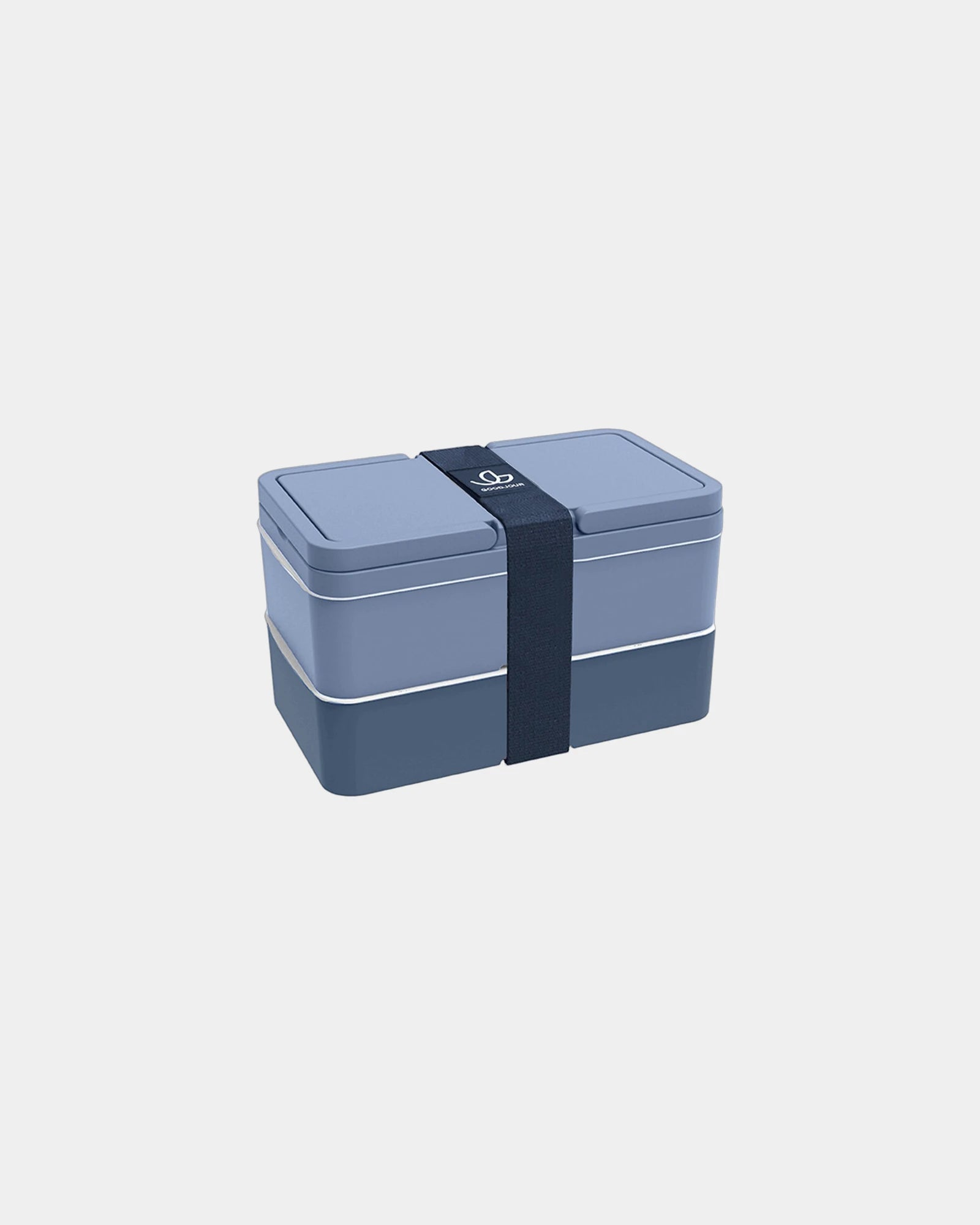 Lunchbox 2 vakken 1L om te personaliseren - Marineblauw-Hemelsblauw